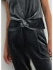 STEFANEL Fluwelen shirt antraciet