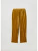 STEFANEL Fluwelen broek mosterdgeel