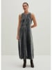 STEFANEL Samtkleid in Anthrazit