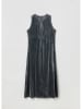 STEFANEL Samtkleid in Anthrazit