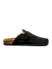 billowy Leren clogs zwart