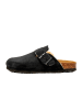 billowy Leren clogs zwart