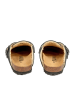 billowy Leder-Clogs in Schwarz