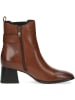 Caprice Leder-Stiefeletten in Hellbraun