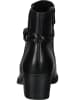 Marco Tozzi Leder-Stiefeletten in Schwarz