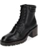 Tamaris Leder-Stiefeletten in Schwarz