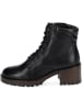 Tamaris Leder-Stiefeletten in Schwarz
