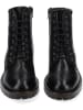 Tamaris Leder-Stiefeletten in Schwarz