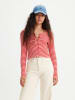 Levi´s Cardigan "Monica" in Rot/ Weiß