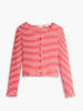 Levi´s Cardigan "Monica" in Rot/ Weiß