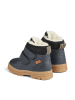 Wheat Leder-Winterboots in Dunkelblau