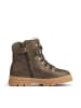 Wheat Leder-Winterboots in Khaki