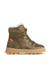Wheat Leder-Winterboots in Khaki