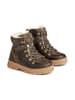 Wheat Leder-Winterboots in Braun/ Khaki