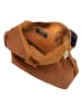 Anna Morellini Leder-Schultertasche "Sebastiana" in Camel - (B)38 x (H)36 x (T)14 cm