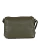 Anna Morellini Leder-Umhängetasche "Orlanda" in Oliv - (B)29 x (H)23 x (T)12 cm