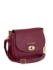 Anna Morellini Leren schoudertas "Iseppa" bordeaux - (B)24 x (H)21 x (D)9 cm