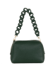 Anna Morellini Leren handtas "Gessica" donkergroen - (B)27 x (H)20 x (D)12 cm