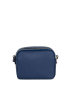 Anna Morellini Leder-Umhängetasche "Aldina" in Dunkelblau - (B)22 x (H)18 x (T)11 cm
