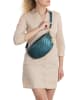 Anna Morellini Leder-Brustbeutel "Rufina" in Blau - (B)30 x (H)18 x (T)9 cm