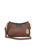Anna Morellini Leren schoudertas "Manfrina" bruin - (B)15 x (H)14 x (D)9 cm