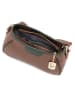 Anna Morellini Leder-Umhängetasche "Manfrina" in Braun - (B)15 x (H)14 x (T)9 cm