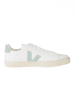 Veja Skórzane sneakersy "Campo" w kolorze biało-zielonym