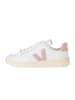 Veja Leder-Sneakers "V 12" in Weiß/ Rosa