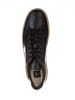 Veja Leder-Sneakers "V 12" in Schwarz/ Weiß