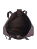 SPARWELL Leder-Schultertasche "Ashlee" in Braun - (B)39 x (H)41 x (T)10 cm