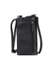 SPARWELL Leder-Handytasche "Offbeat onita" in Schwarz - (B)10 x (H)19 x (T)5 cm