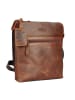 SPARWELL Leren schoudertas "Worldly wilbur" lichtbruin - (B)21 x (H)25 x (D)5 cm