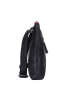 SPARWELL Leder-Umhängetasche "Worldly wilbur" in Schwarz - (B)21 x (H)25 x (T)5 cm
