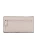 Bellicci Leder-Geldbörse "Calista" in Beige - (B)18 x (H)10 x (T)3 cm