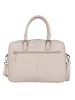 Bellicci Leren handtas "Cameron" beige - (B)40 x (H)28 x (D)7 cm