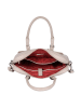 Bellicci Leder-Henkeltasche "Cameron" in Beige - (B)40 x (H)28 x (T)7 cm