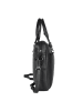 Bellicci Leder-Henkeltasche "Cameron" in Schwarz - (B)40 x (H)28 x (T)7 cm