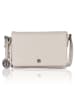 Bellicci Leder-Umhängetasche "Cardi" in Beige - (B)26 x (H)18 x (T)7 cm