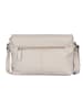 Bellicci Leder-Umhängetasche "Cardi" in Beige - (B)26 x (H)18 x (T)7 cm