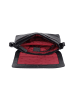 Bellicci Leder-Umhängetasche "Cardi" in Schwarz - (B)26 x (H)18 x (T)7 cm