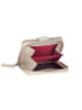 Bellicci Leder-Geldbörse "Carmela" in Creme - (B)9 x (H)12 x (T)2 cm