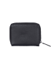 Bellicci Leder-Geldbörse "Carmela" in Schwarz - (B)9 x (H)12 x (T)2 cm