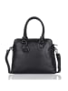 Bellicci Leder-Henkeltasche "Carol" in Schwarz - (B)33 x (H)26 x (T)16 cm
