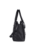 Bellicci Leren handtas "Carol" zwart - (B)33 x (H)26 x (D)16 cm