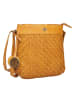 Bellicci Leder-Umhängetasche "Pamila" in Senf - (B)23 x (H)24 x (T)8 cm