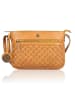 Bellicci Leder-Umhängetasche "Paige" in Senf - (B)25 x (H)18 x (T)5 cm