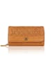Bellicci Leder-Geldbörse "Pedra" in Hellbraun - (B)19 x (H)19 x (T)4 cm