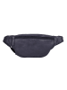 Bellicci Leder-Brustbeutel "Charmaine" in Dunkelblau - (B)40 x (H)17 x (T)6 cm