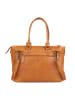 Bellicci Leder-Henkeltasche "Chelsea" in Hellbraun - (B)34 x (H)29 x (T)10 cm