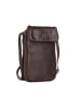 Bellicci Leren smartphonetas "Cherie" bruin - (B)11 x (H)19 x (D)3 cm